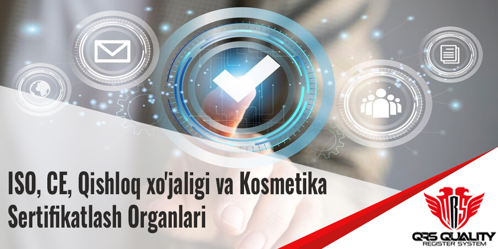 QRS sertifikatlash qishloq xo'jaligi, kosmetika va oziq-ovqat sanoatiga ISO, CES va xavfsizlikni sertifikatlash xizmatlarini taqdim etadi. Xalqaro standartlarga muvofiqlikni ta'minlash uchun siz professional yordam olishingiz mumkin.